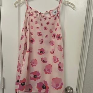 CAbi Pink spaghetti strap Tank Top